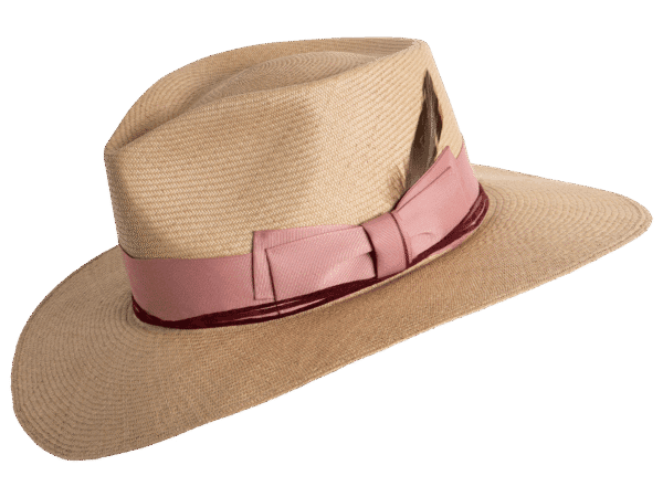 Australian Panama Hat in Natural Toquilla Straw - Angle View | Superior Hats