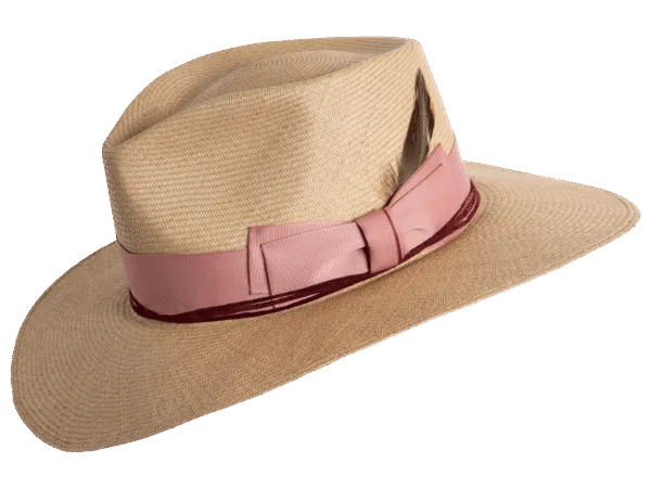 Australian_Panama-Hat-Natural_Angle Australian Panama Hat in Natural Toquilla Straw - Angle View | Superior Hats