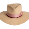 Australian Panama Hat in Natural Toquilla Straw with Functional Brim - Front View | Superior Hats