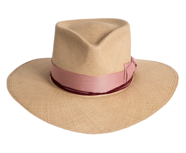 Australian Panama Hat in Natural Toquilla Straw with Functional Brim - Front View | Superior Hats