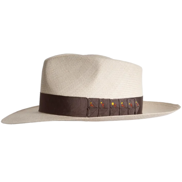 Classic Panama Hat in Natural Toquilla Straw - Side Profile | Superior Hats
