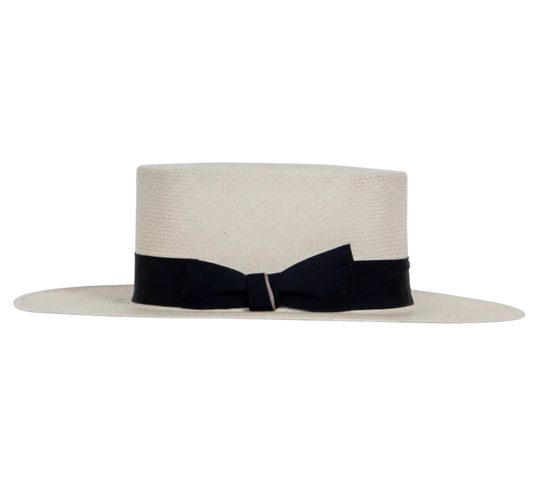 Cordobes Panama Hat in Natural Toquilla Straw - Side Profile | Superior Hats