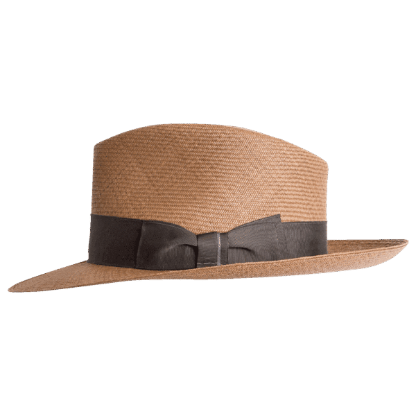 Fedora Galeras Panama Hat in Natural Toquilla Straw - Side Profile | Superior Hats