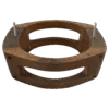 Universal support system for holding brim flanges firmly during the shaping process. Features removable pins for versatile positioning and compatibility with all flange styles.