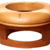 Universal support system for holding brim flanges firmly during the shaping process. Features removable pins for versatile positioning and compatibility with all flange styles.