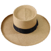 Gambler Panama Hat in Natural Toquilla Straw with Telescope Crown - Front View | Superior Hats