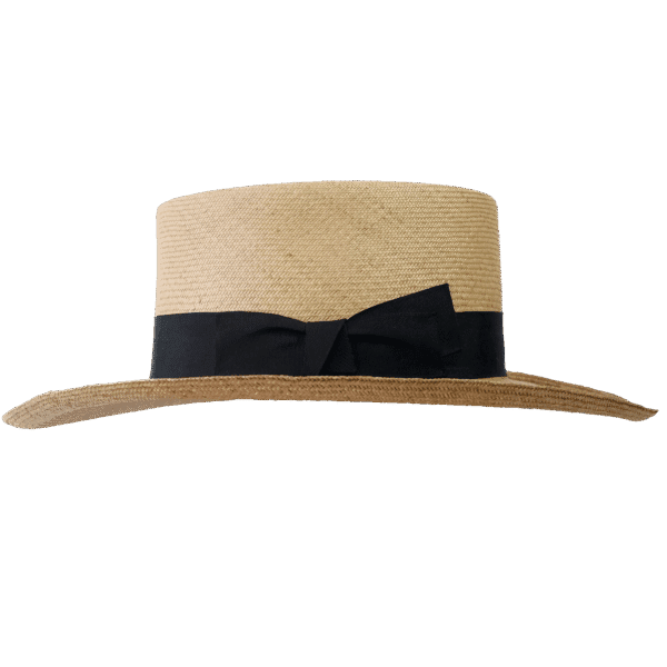 Gambler Panama Hat in Natural Toquilla Straw - Side Profile | Superior Hats