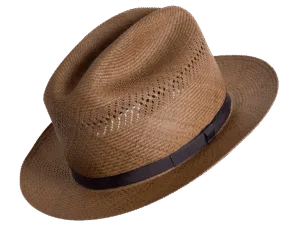 Open-Road_Panama-Hat-Natural_Angle Open Road Panama Hat in Natural Toquilla Straw with Upturned Brim - Angle View | Superior Hats
