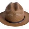 Open Road Panama Hat in Natural Toquilla Straw with Cattleman Crown - Front View | Superior Hats