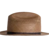 Open Road Panama Hat in Natural Toquilla Straw - Side Profile | Superior Hats