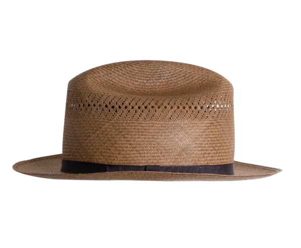 Open Road Panama Hat in Natural Toquilla Straw - Side Profile | Superior Hats