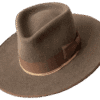 Outland Mottled Felt Hat with Distinctive Texture - Angle View | Superior Hats