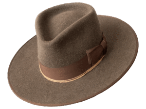 Outland Mottled Felt Hat with Distinctive Texture - Angle View | Superior Hats