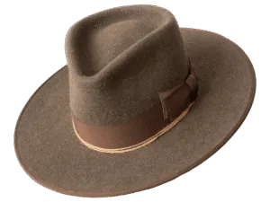 Outland Mottled Felt Hat with Distinctive Texture - Angle View | Superior Hats
