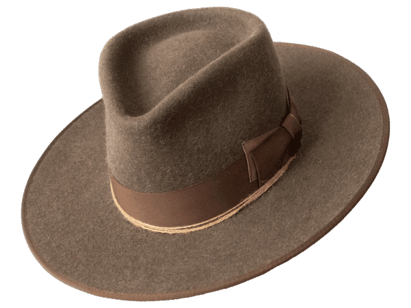 Outland Mottled Felt Hat with Distinctive Texture - Angle View | Superior Hats