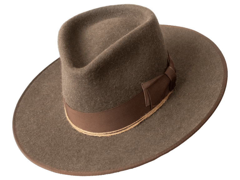 Outland Mottled Felt Hat with Distinctive Texture - Angle View | Superior Hats