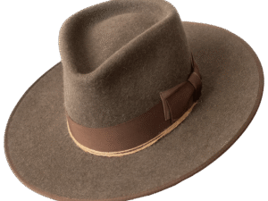 Outland Mottled Felt Hat with Distinctive Texture - Angle View | Superior Hats