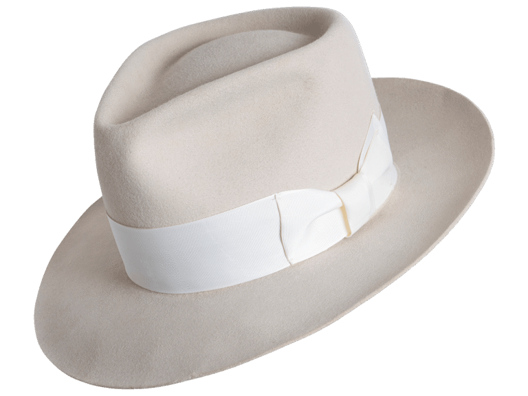 Inspired by the refined style of the 1940s, this Fedora Hat combines a tall crown, snap brim - Superior Hats