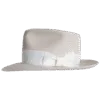 Sleek_Vintage-Inspired-Tall-Crown-Fedora_View-Side Inspired by the refined style of the 1940s, this Fedora Hat combines a tall crown, snap brim - Superior Hats