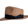 Superior Hats Fedora Traces Panama Hat in Natural Toquilla Straw with Snap Brim - Side Profile | Superior Hats