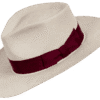 Western Fedora Panama Hat in Natural Toquilla Straw - Angle View | Superior Hats