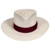 Western_Fedora-Panama-Hat-Natural_Front Western Fedora Panama Hat in Natural Toquilla Straw with Cowboy Crown - Front View | Superior Hats