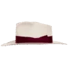 Western_Fedora-Panama-Hat-Natural_Side Western Fedora Panama Hat in Natural Toquilla Straw with Wide Brim - Side Profile | Superior Hats