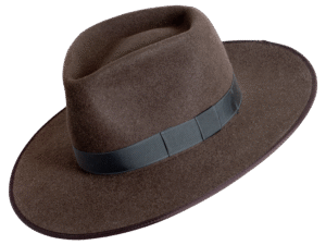 Vagabond Premium Felt Hat with Structured Silhouette - Angle View | Superior Hats