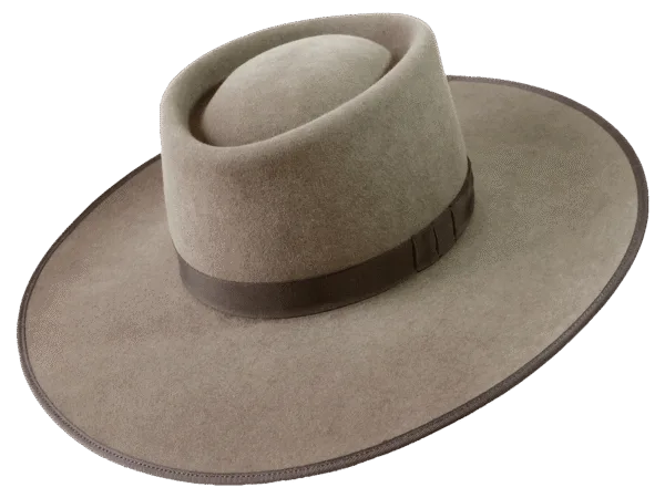 Superior Hats Western Hat Desert Moon Buckaroo with Wide Protective Brim - Angle View