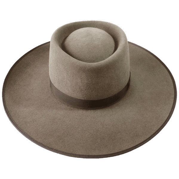Premium Western Hat Desert Moon Buckaroo with Telescope Crown - Front View