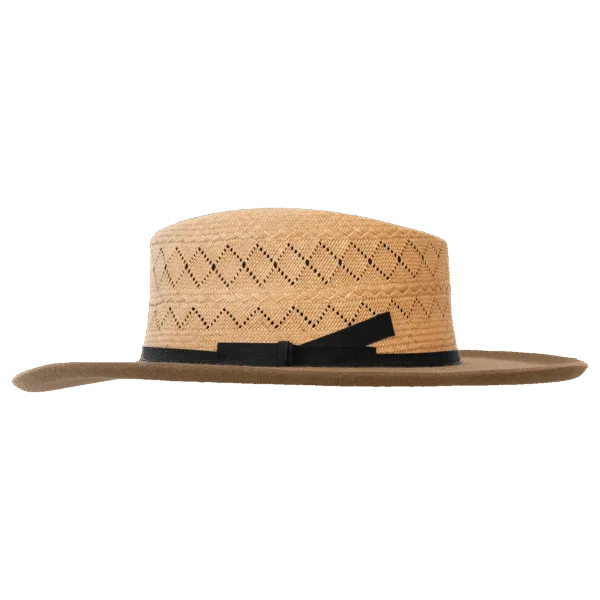 Dorian_Dualist_Side Dualist Hat Dorian with Dual-Material Construction - Side Profile | Superior Hats
