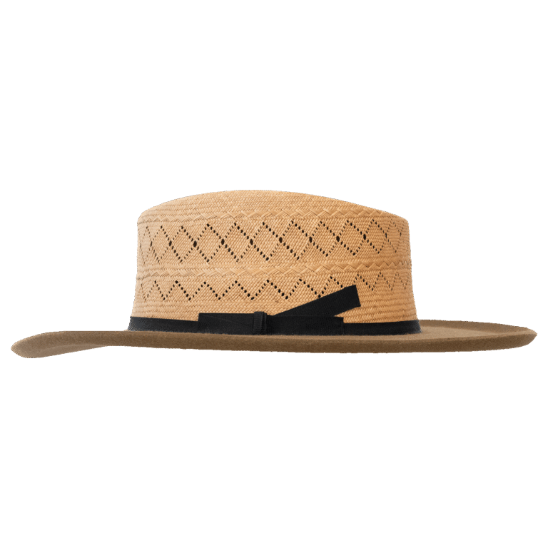 Dualist Hat Dorian with Dual-Material Construction - Side Profile | Superior Hats