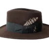 Elemental-Felt-Fedora-with-Premium-Finish---Side-Profile Elemental Felt Fedora Hat with Premium Finish - Side Profile | Superior Hats Elemetal Felt