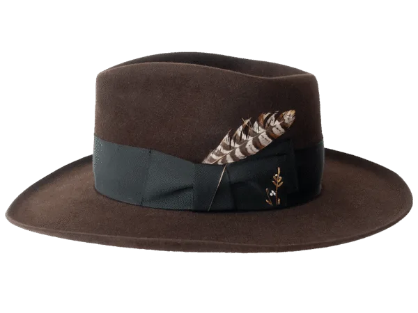Elemental-Felt-Fedora-with-Premium-Finish---Side-Profile Elemental Felt Fedora Hat with Premium Finish - Side Profile | Superior Hats Elemetal Felt
