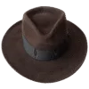 Elemental-Felt-Fedora-with-Teardrop-Crown-and-Snap-Brim---Front-View Elemental Felt Fedora Hat with Teardrop Crown and Snap Brim - Front View | Superior Hats