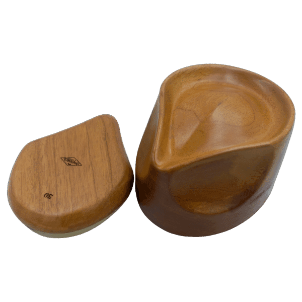 Fedora-Block-with-Tipper-45_view Pre-shaped Fedora Block | Professional Teardrop Crown Mold | Superior Hats