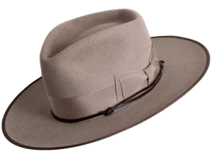 Flaneur-Premium-Felt-Angle Superior Hats Premium Felt Hat Flâneur with Bold Proportions - Angle View