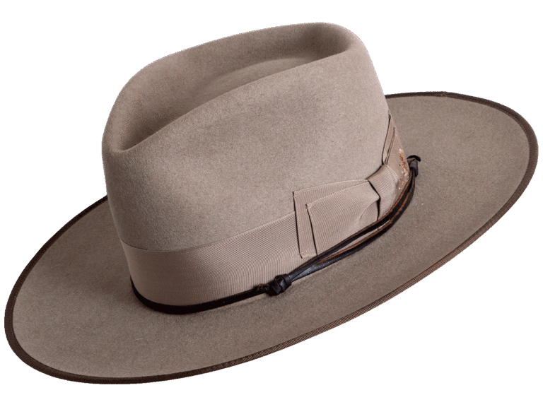 Superior Hats Premium Felt Hat Flâneur with Bold Proportions - Angle View