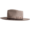 Superior Hats Premium Felt Hat Flâneur with Leather Band Detail - Side Profile
