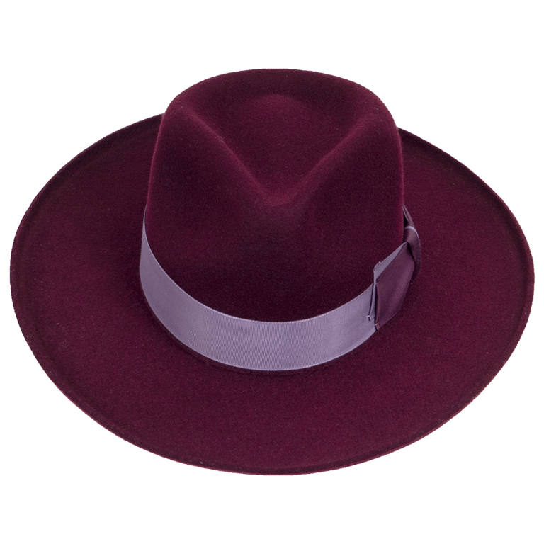 Maven Sustainable Wool Fedora with Contemporary Design - Front View | Superior Hats