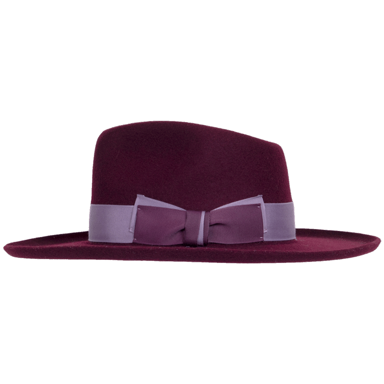 Maven Eco-Conscious Fedora with Artisanal Finish - Side Profile | Superior Hats