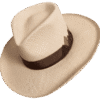 Mountain Panama Hat with Toquilla Straw and Mountain Motif - Angle View | Superior Hats