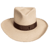 Mountain Panama Hat with Diamond Crown and Western Brim - Front View | Superior Hats