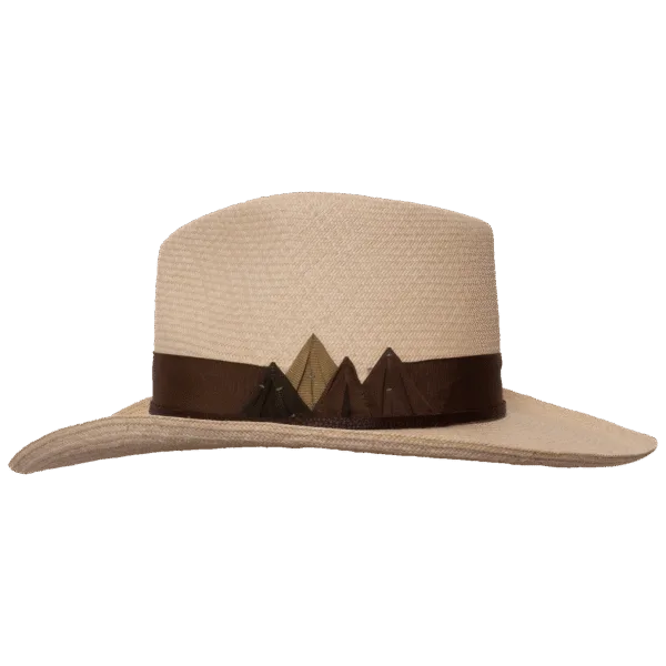 Mountain_Panama_Side Mountain Panama Hat with Western-Inspired Silhouette - Side Profile | Superior Hats