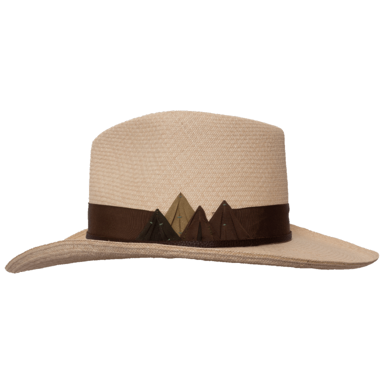 Mountain Panama Hat with Western-Inspired Silhouette - Side Profile | Superior Hats