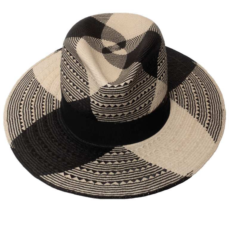 Nightfall Two-Tone Panama Hat with Center Dent Crown - Front View | Superior Hats