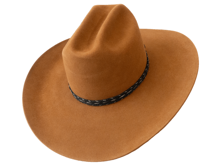 Outrider Premium Cattleman Hat Wide Western Brim Angle - Angle View | Superior Hats
