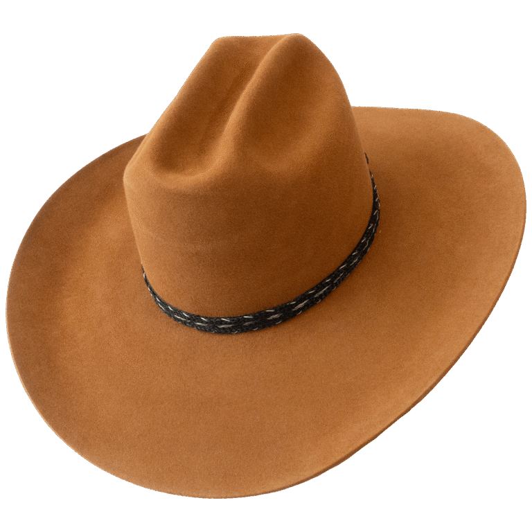 Imposing Western Presence. Cattleman hat with 12 cm cowboy brim