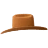 Outrider_Premium-Cattleman-Hat_Wide-Western-Brim_Side Imposing Western Presence. Cattleman hat with 12 cm cowboy brim
