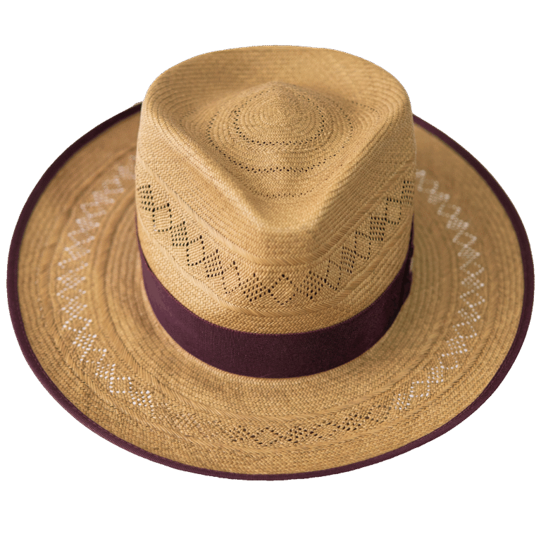 Pilgrim Panama Hat in Natural Toquilla Straw with Teardrop Crown - Front View | Superior Hats
